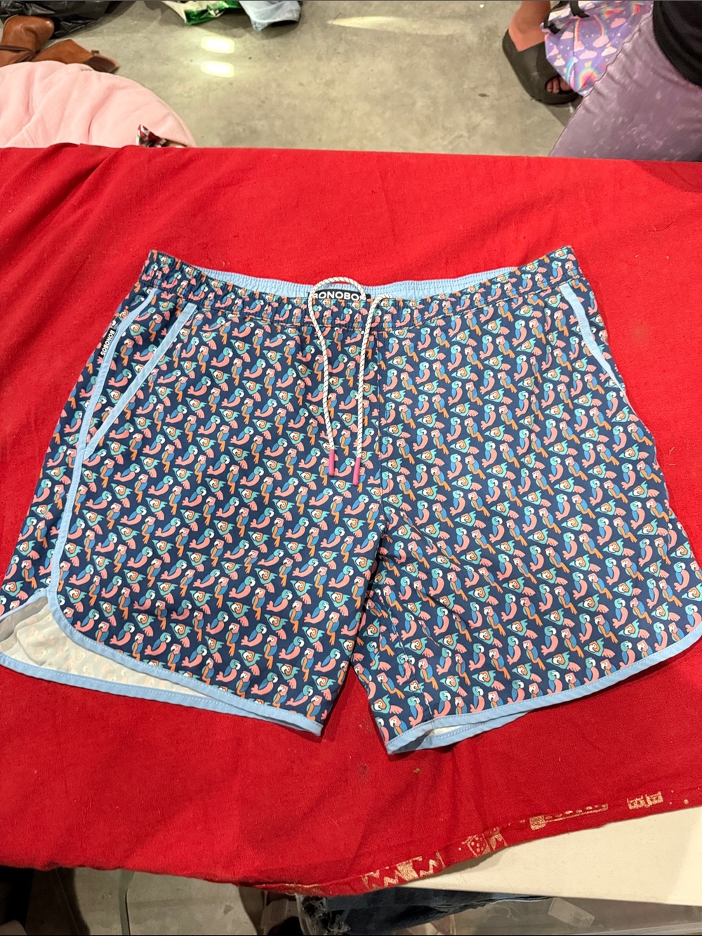 Bonobos Multicolor Seahorse Print Swim Trunks